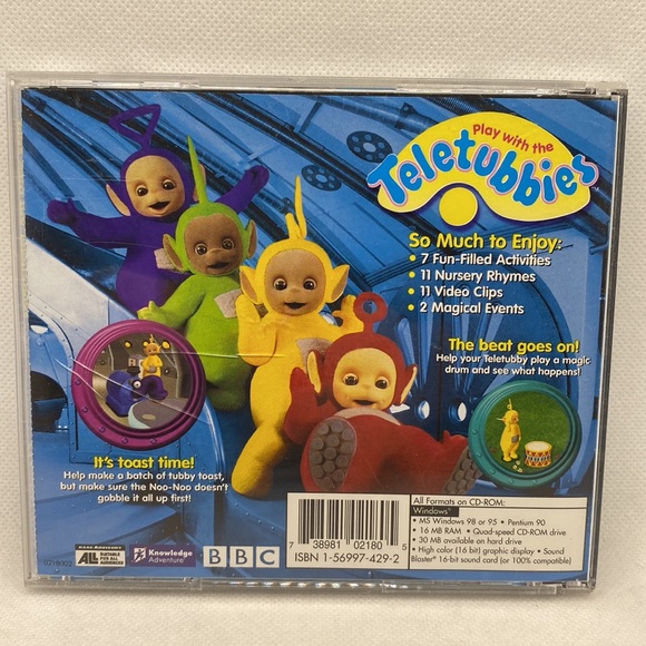 Play With The Teletubbies Cd-Rom Tv Show Children’s Vintage Computer Game 1998 - Picture 3 of 10
